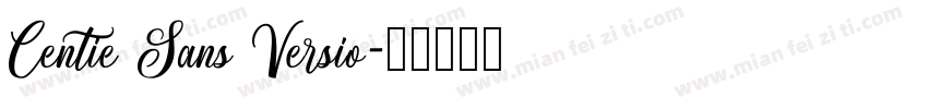 Centie Sans Versio字体转换